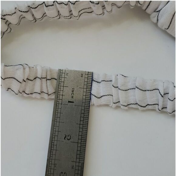 Handmade bunny bow headband white black stripe easter Headband Spring - Picture 5 of 5